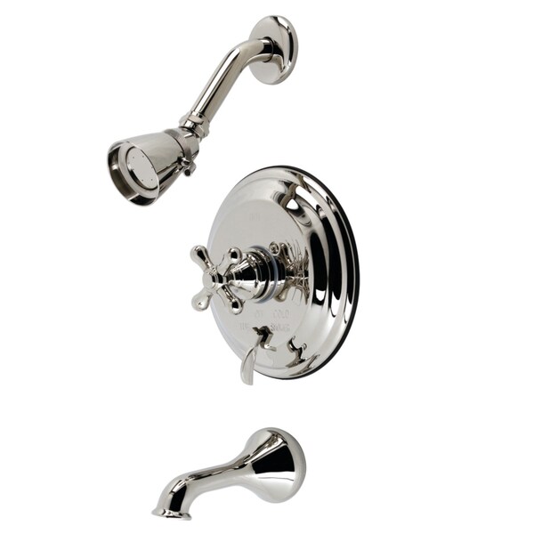 Kingston Brass KB36360AX Tub and Shower Faucet, Polished Nickel KB36360AX - main
